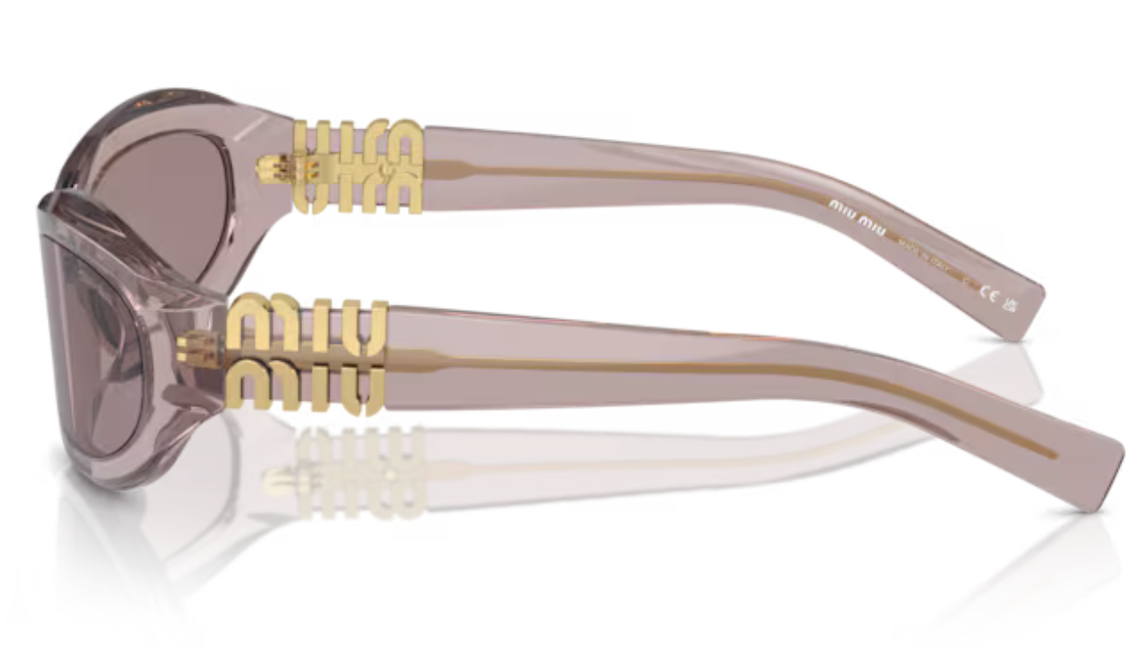 MIU MIU 0MU 14ZS 12W20I - Mauve trasparent – Image 6