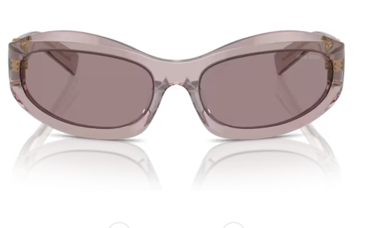 MIU MIU 0MU 14ZS 12W20I - Mauve trasparent – Image 3