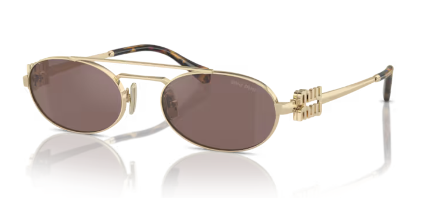 MIU MIU 0MU A54ZS ZVN70D - Or pâle