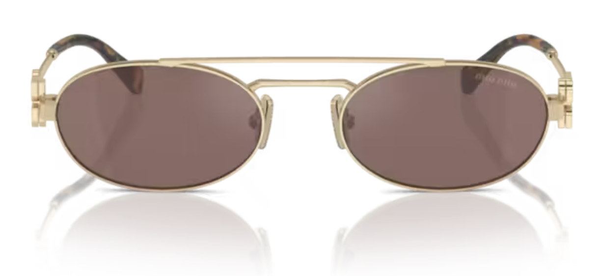 MIU MIU 0MU A54ZS ZVN70D - Or pâle – Image 3