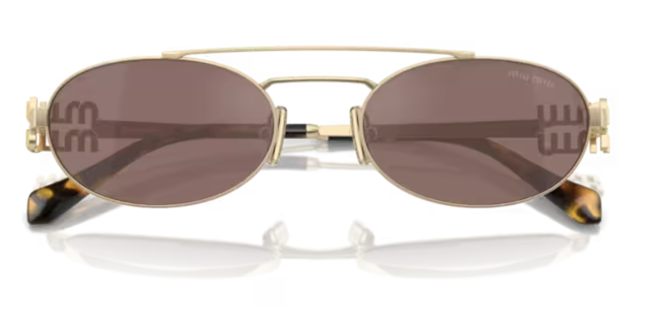 MIU MIU 0MU A54ZS ZVN70D - Or pâle – Image 2